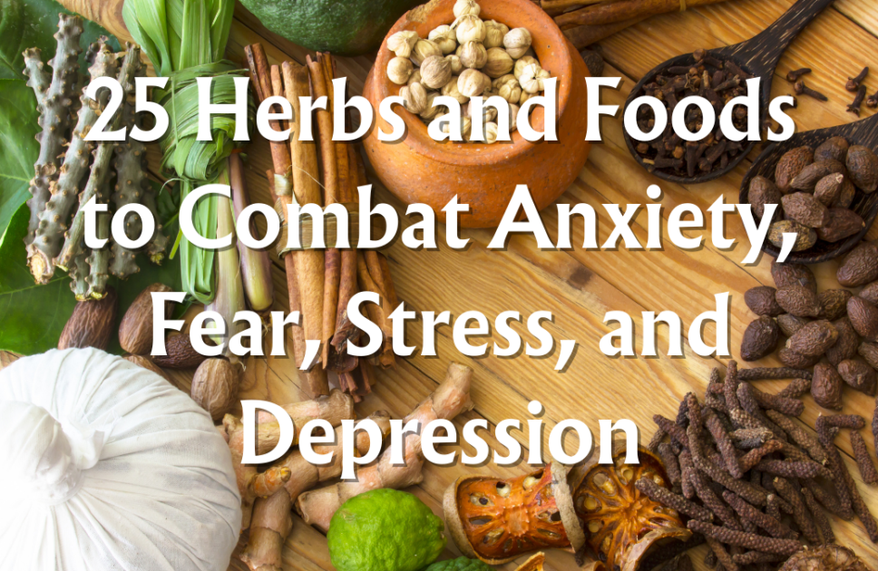 25 Herbs and Foods to Combat Anxiety, Fear, Stress, and Depression