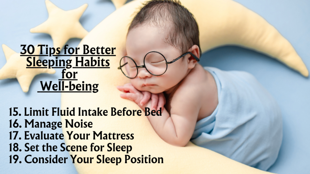 30 Tips for Better Sleeping Habits for Well-being