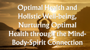 Read more about the article Optimal Health and Holistic Well-being, Nurturing Optimal Health through the Mind-Body-Spirit Connection